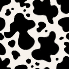Cow texture. Seamless vector pattern
