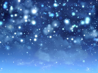 beautiful blue Christmas background