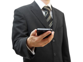 businessman working with smart phone