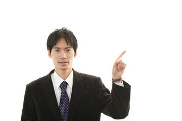 笑顔のビジネスマン