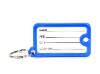 Label on white background