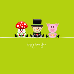 Fly Agaric, Chimney Sweeper & Pig Lucky Charms