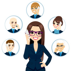 Fototapeta premium Business Contacts Concept