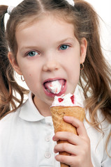 Child with ice cream