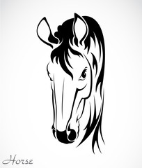 Vector image of an horse