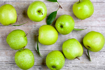fresh green apples