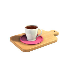 Tasse - Unterteller - Tablett