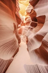 Papier Peint photo autocollant Parc naturel Vue verticale du célèbre Antelope Canyon