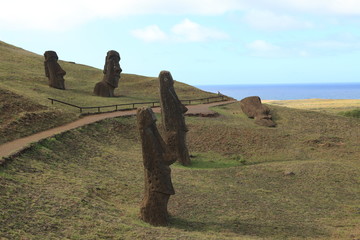 Moais auf der Osterinsel