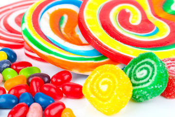 Fototapeta na wymiar Colorful lollipops