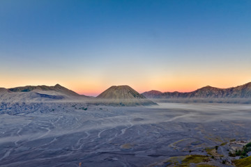 View of a mountain at Jawa Indonesia during sunrise