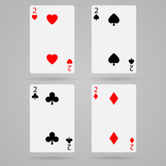 Vector deuce card
