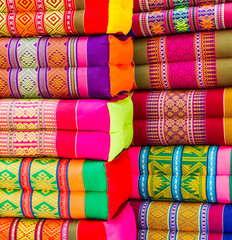 Various colorful pillow