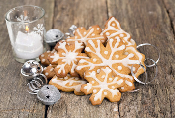Decorated Christmas cookies