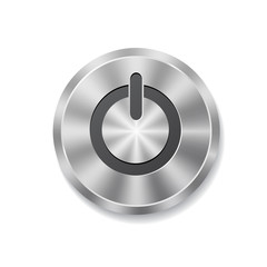 Metal round button on energy