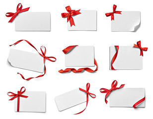 ribbon bow card note chirstmas celebration greeting