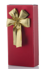 Red box with gold bow