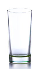 Empty glass, isolated on white