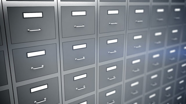 3d render of information search metaphor. 