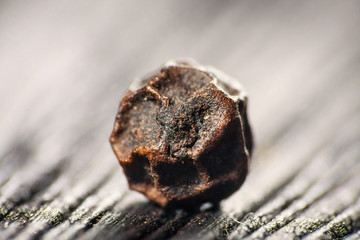Colorful Peppers Mix in wooden background