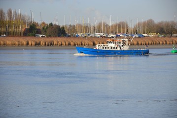 Fototapeta premium Boat on a river