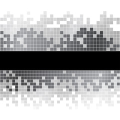 Abstract background with black and white pixels