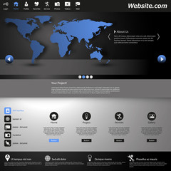 Professional Website Design Dark Template