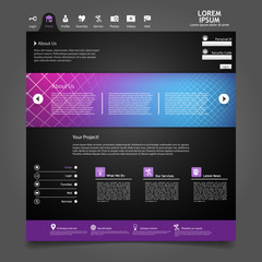 Dark Website Template