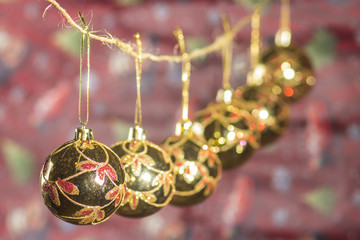 Background with Christmas balls