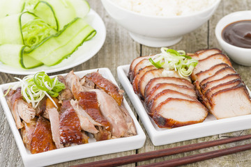 Char Siu Pork & Peking Duck - Traditional Chinese roasted meat
