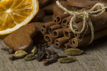 Ginger cookies with christmas spices