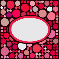 Frame with random colored circles