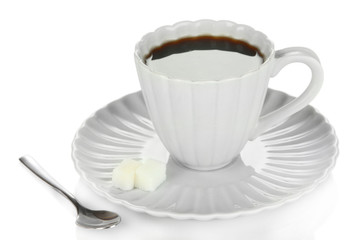 Coffee cup isolated on white