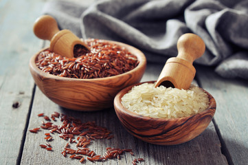 Different kinds of rice