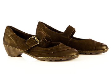 female shoes isolated on white background