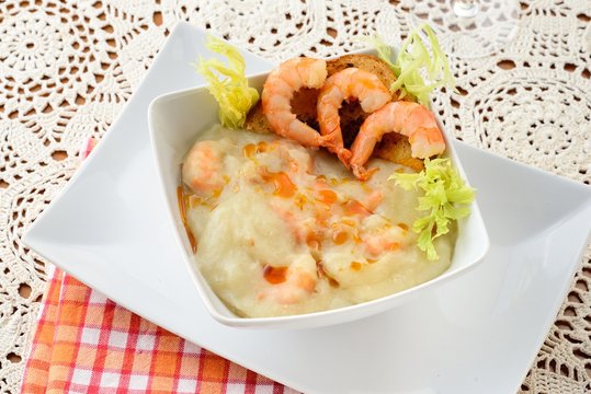 Vellutata di code di scampi