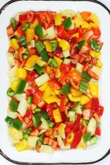 Diced peppers