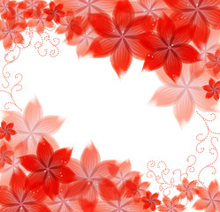 flowers on a paper background