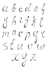 Hand drawn alphabet