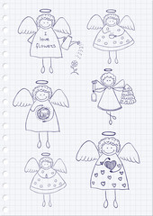 Angels Doodles