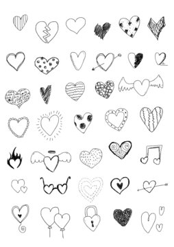 Hearts Doodles