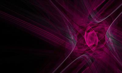 fractal ornament on a black background