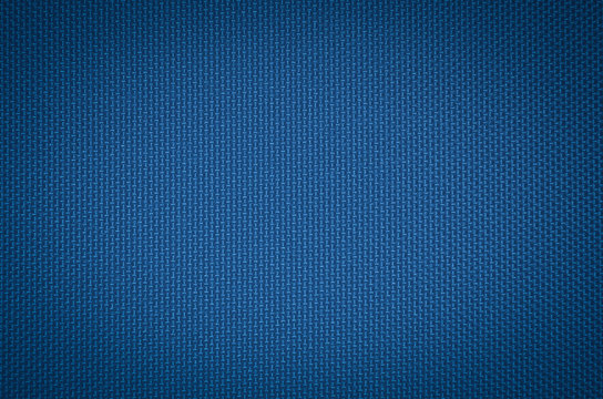 Blue Nylon Fabric  Texture Background.