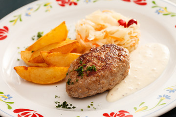 cutlet with potatoes