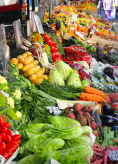 .Fresh vegetables market