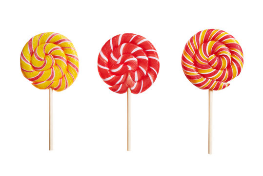 colorful lollipop on stick