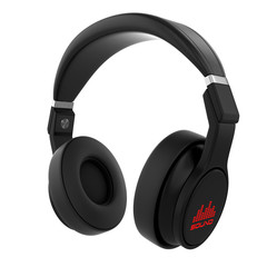 Black musical headphones.