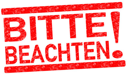 Bitte Beachten Stempel  #131202-svg05