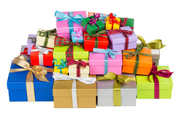 colorful gift boxes