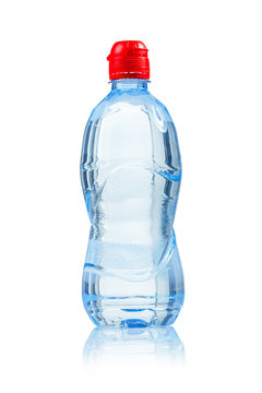 small bottle of water isolated